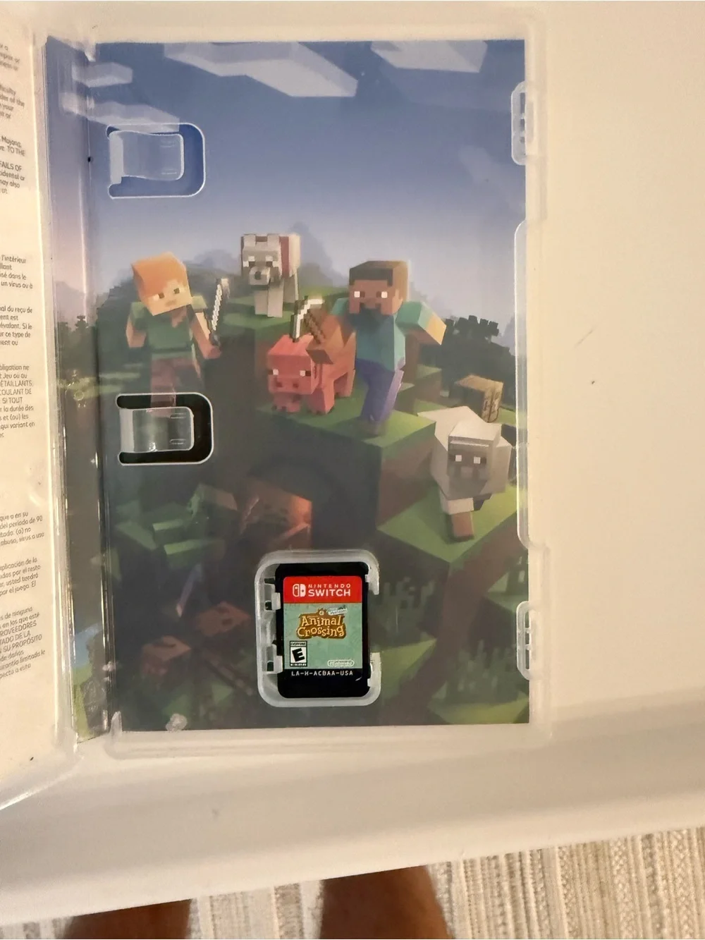 Nintendo Minecraft - Blue & Green Cover Art
